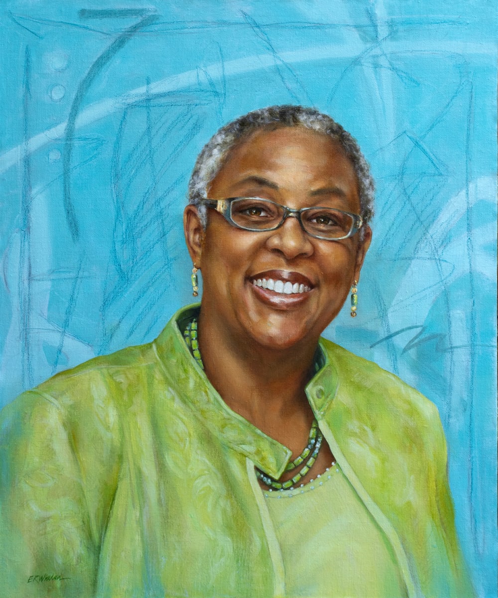 Portrait of Ann Smith by Elizabeth R. Whelan  Image: Ann Smith, Executive Director, Featherstone Center for the Arts, Oak Bluffs, MA