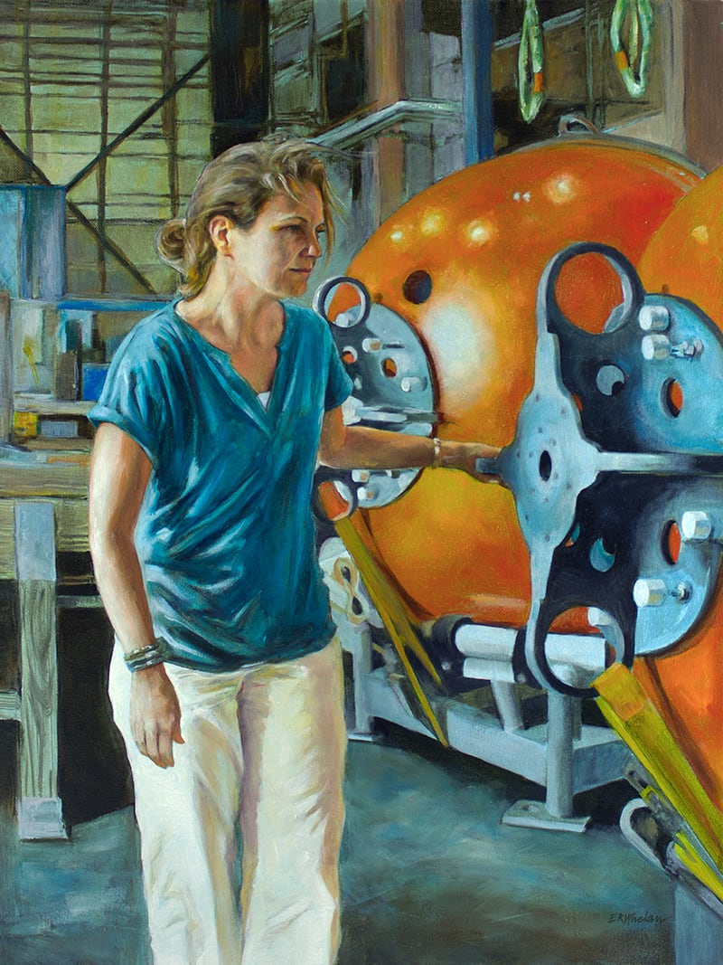 Portrait of Megan Carroll by Elizabeth R. Whelan  Image: Portrait of Megan Carroll, Research Engineer, Applied Ocean Physics and Engineering at Woods Hole Oceanographic Institution
