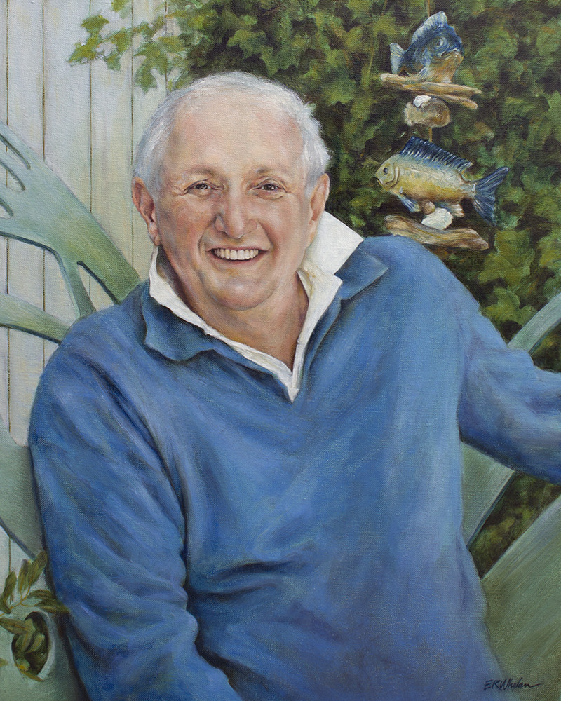 Portrait of Gallery Owner Ron DiOrio by Elizabeth R. Whelan 