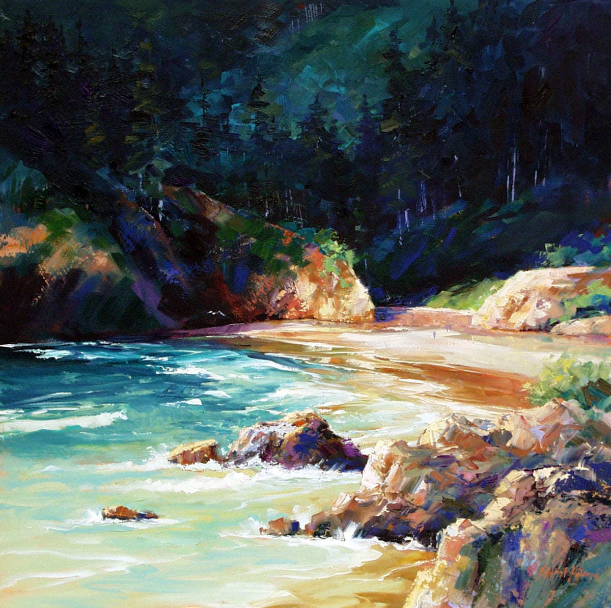 Ecola Cove I by Julie Gilbert Pollard 
