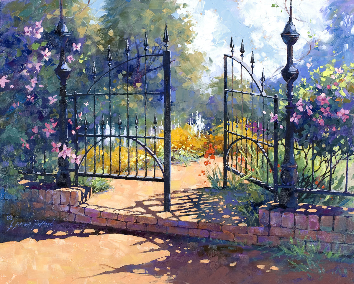 Garden Gate by Julie Gilbert Pollard 