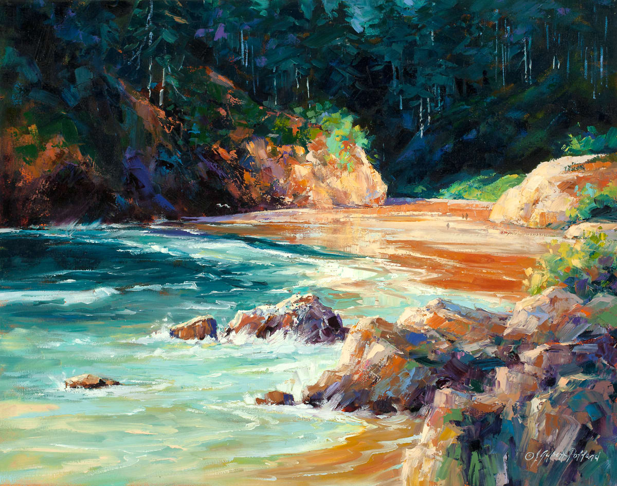 Ecola Cove II by Julie Gilbert Pollard 