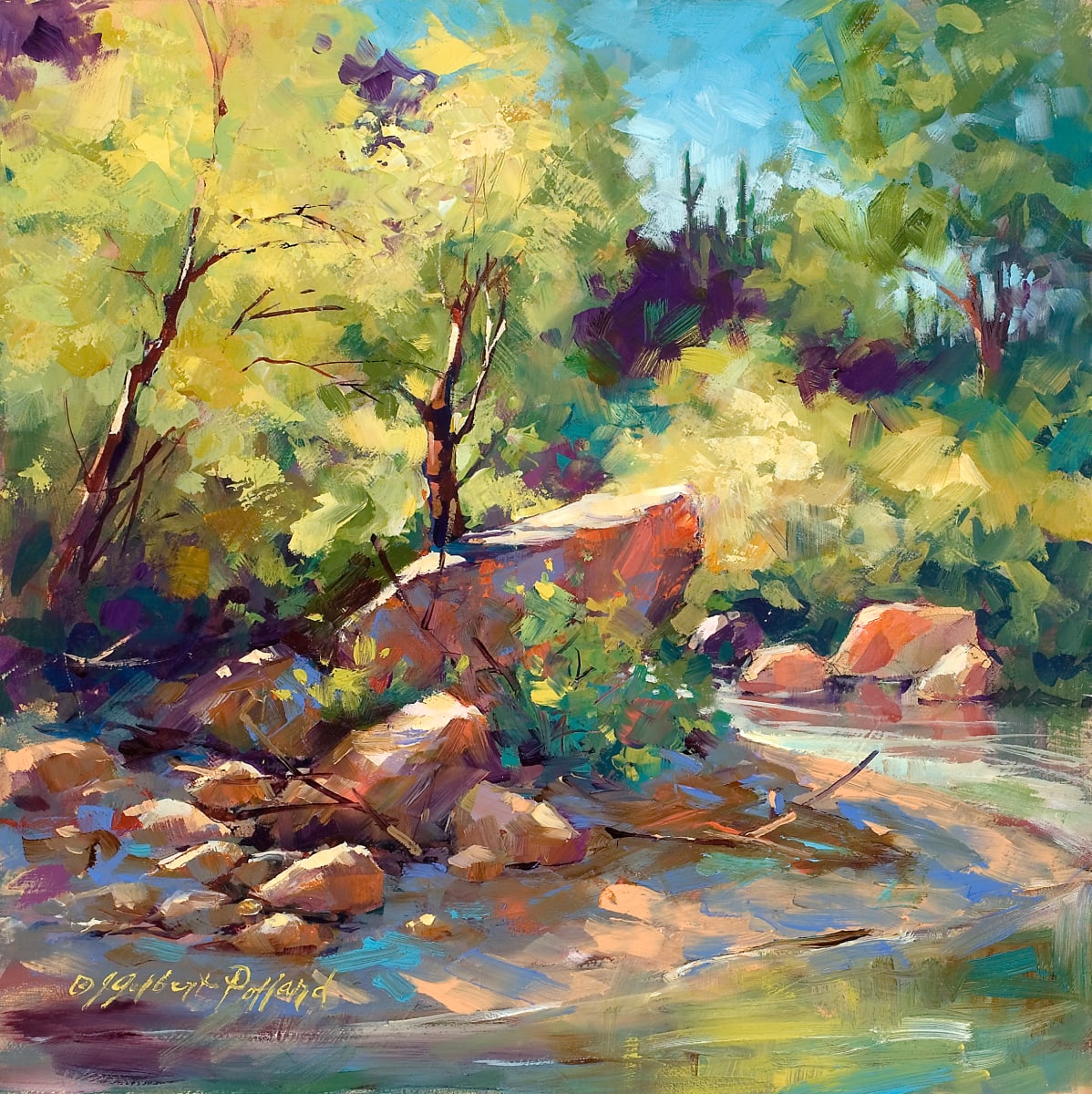 Sabino Stream by Julie Gilbert Pollard 