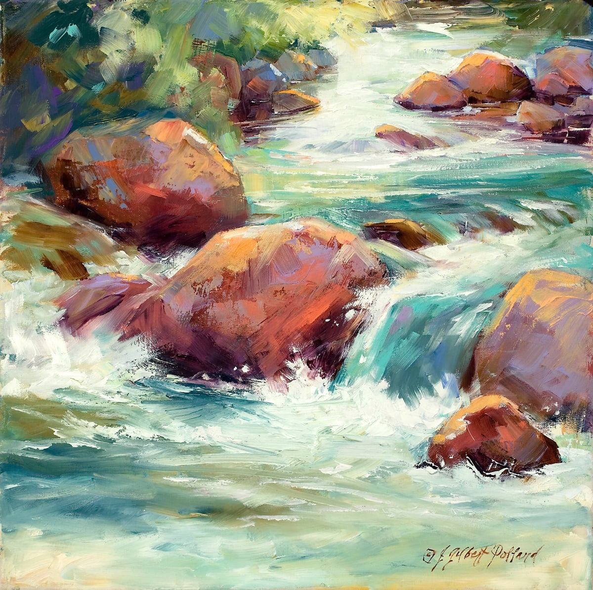 Summer River by Julie Gilbert Pollard 