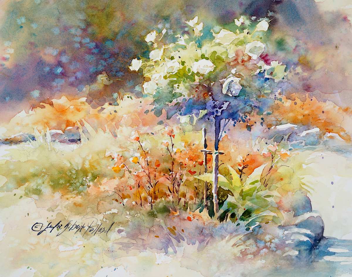 Rose Tree Path by Julie Gilbert Pollard, Image 1.