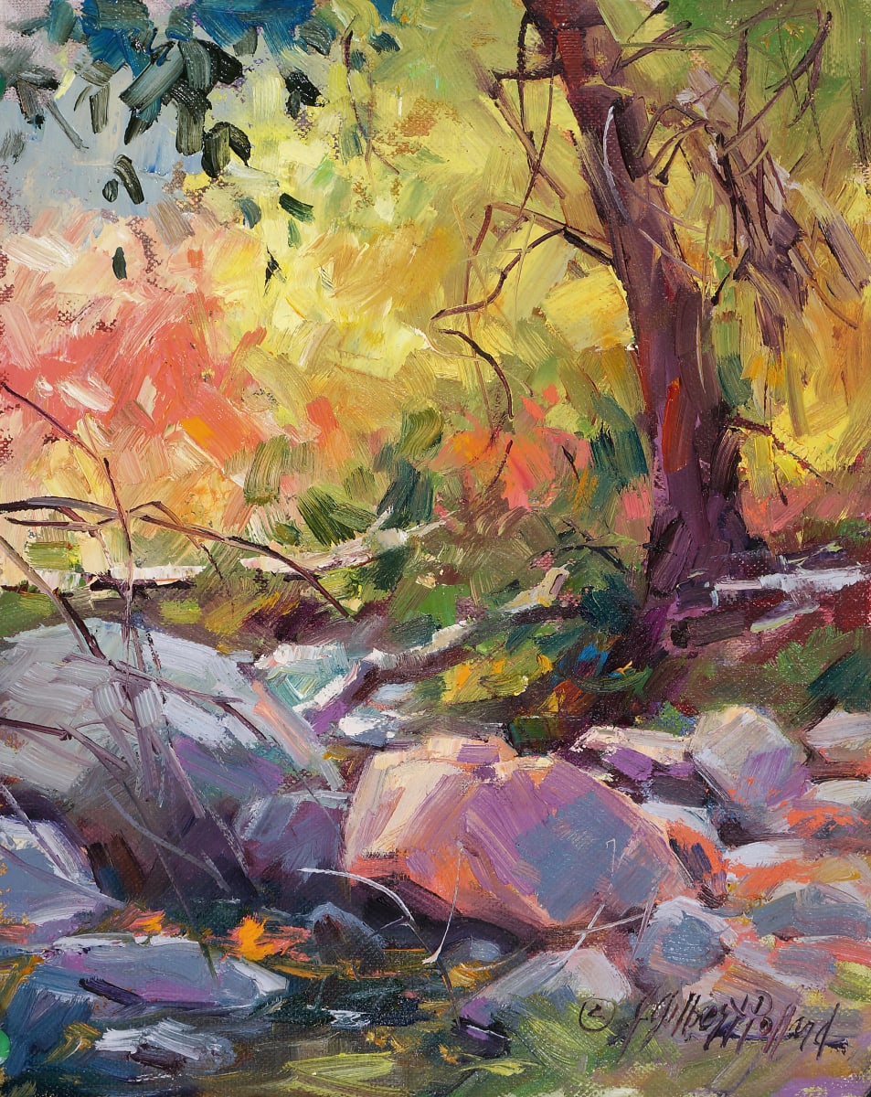 Creek Under Midgley Bridge I by Julie Gilbert Pollard 