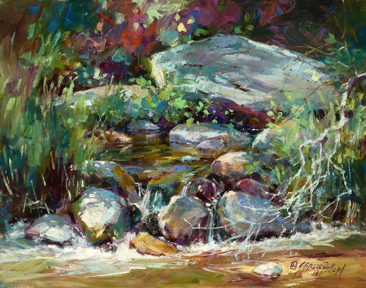 Forest Pool by Julie Gilbert Pollard 