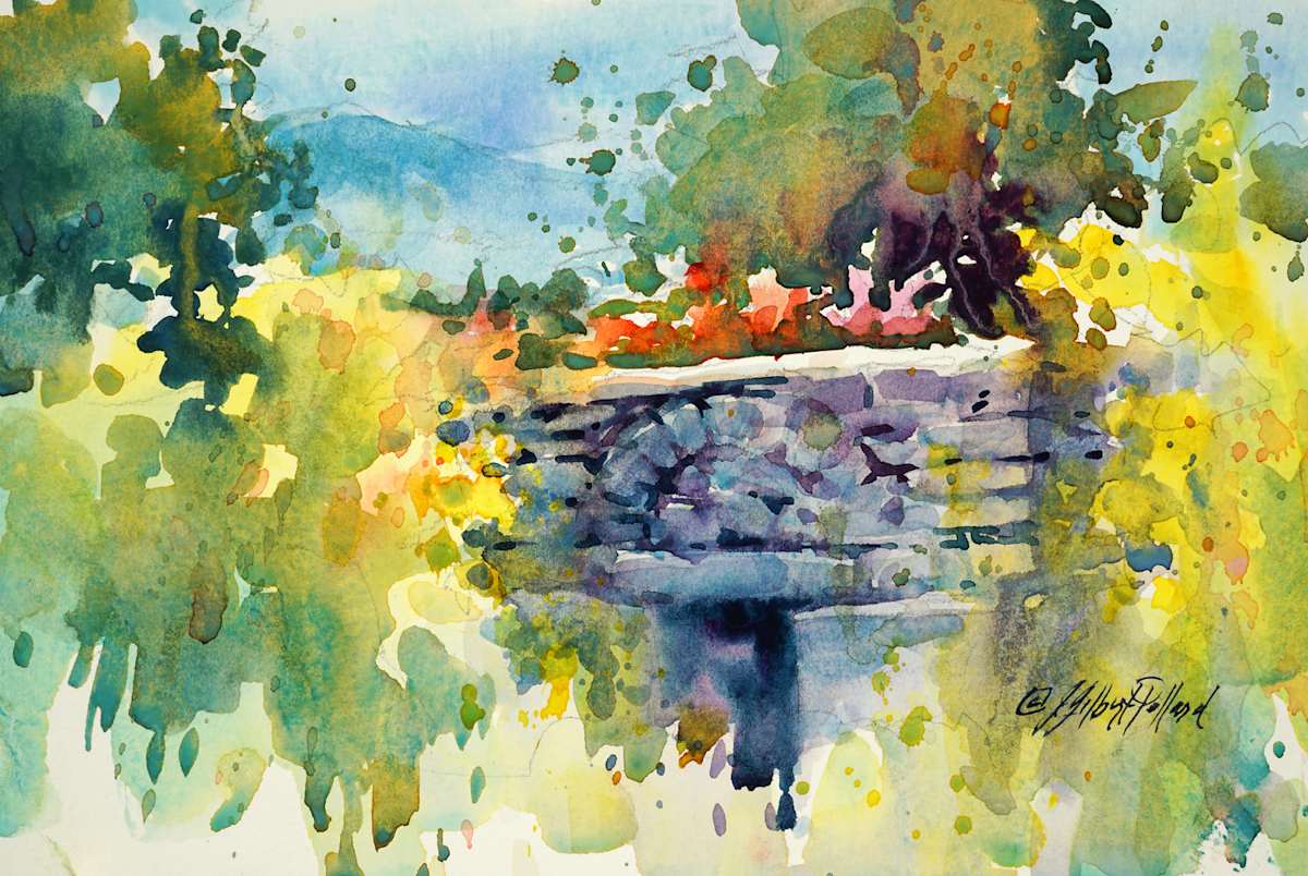 Ancient Roman Ruins at Carsulae, Study by Julie Gilbert Pollard 