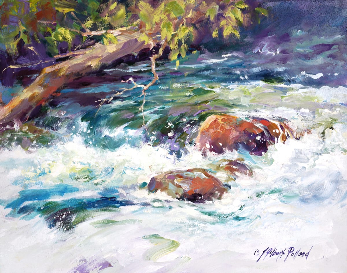Oak Creek at Briar Patch XII by Julie Gilbert Pollard 