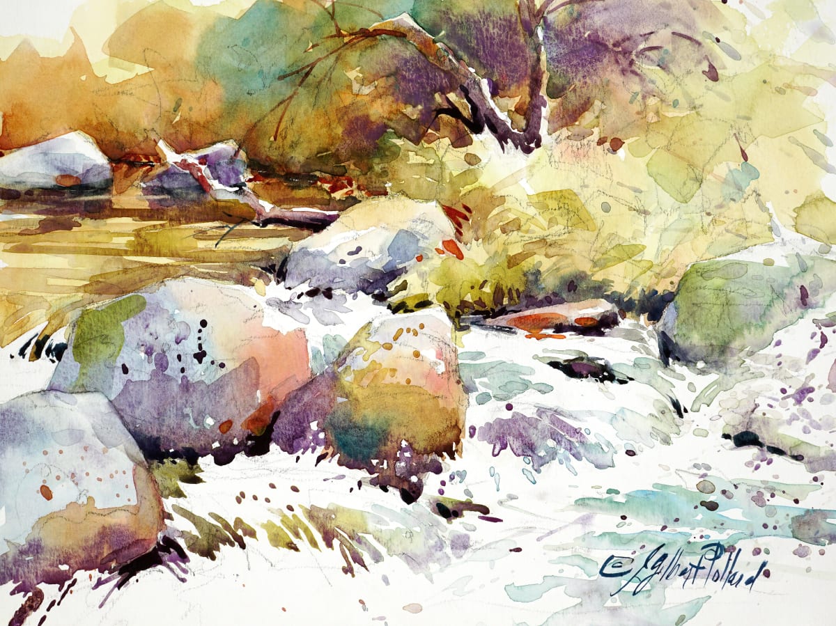 Oak Creek at Briar Patch XV by Julie Gilbert Pollard 