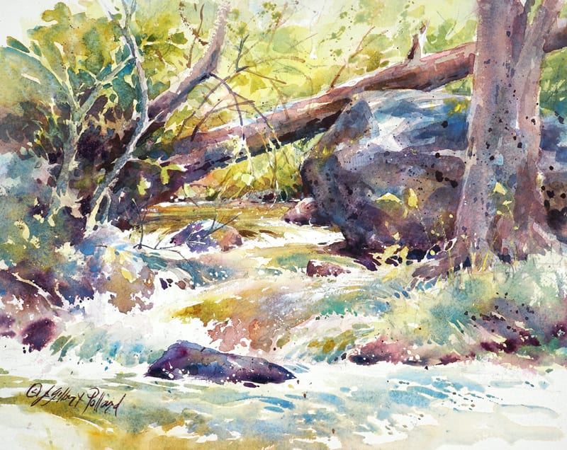 Oak Creek at Briar Patch XVI by Julie Gilbert Pollard 