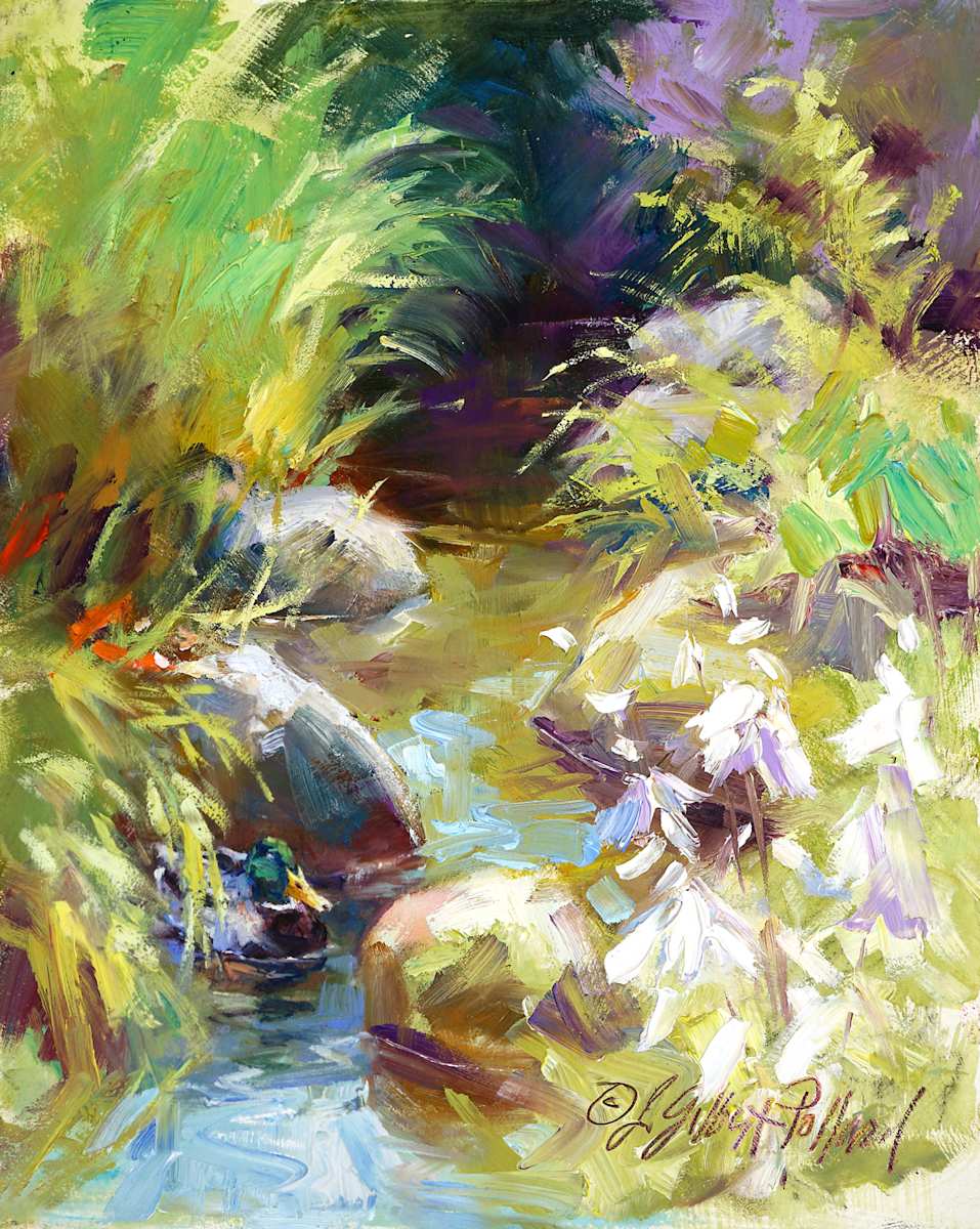 Solitude AKA Stream at Chetzemoka Park by Julie Gilbert Pollard 