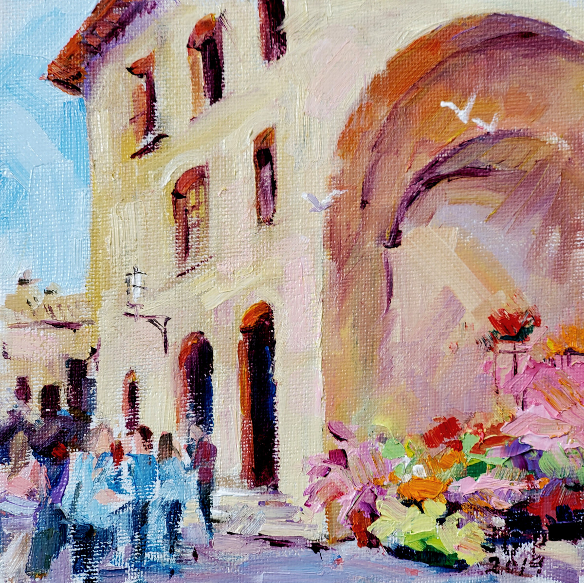 San Gimignano by Julie Gilbert Pollard 
