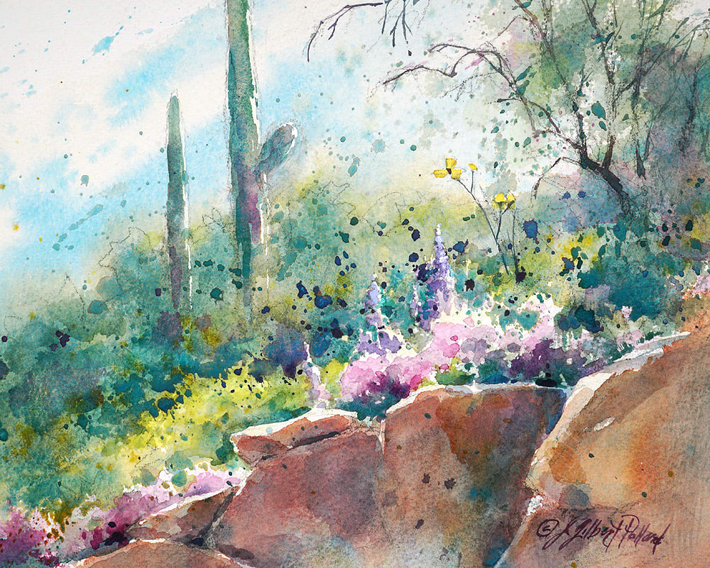Fairy Duster Hill by Julie Gilbert Pollard 