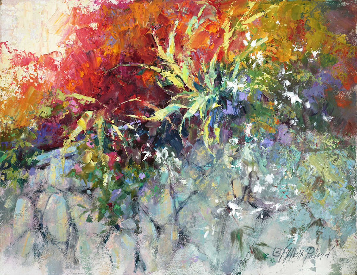 Hanging Flower Garden by Julie Gilbert Pollard 