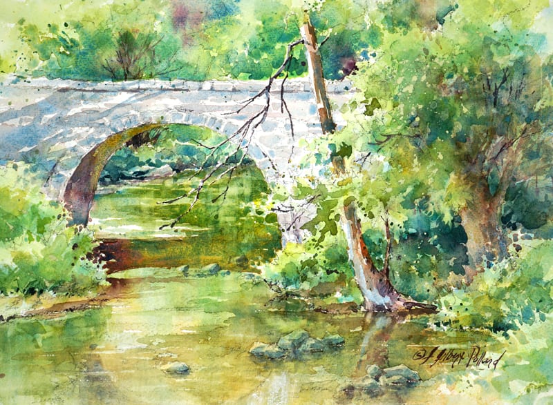 Bridge at Blanchard Springs by Julie Gilbert Pollard 