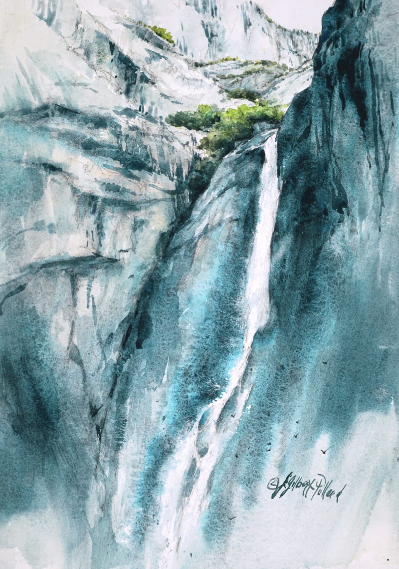 Lower Yosemite Falls by Julie Gilbert Pollard 