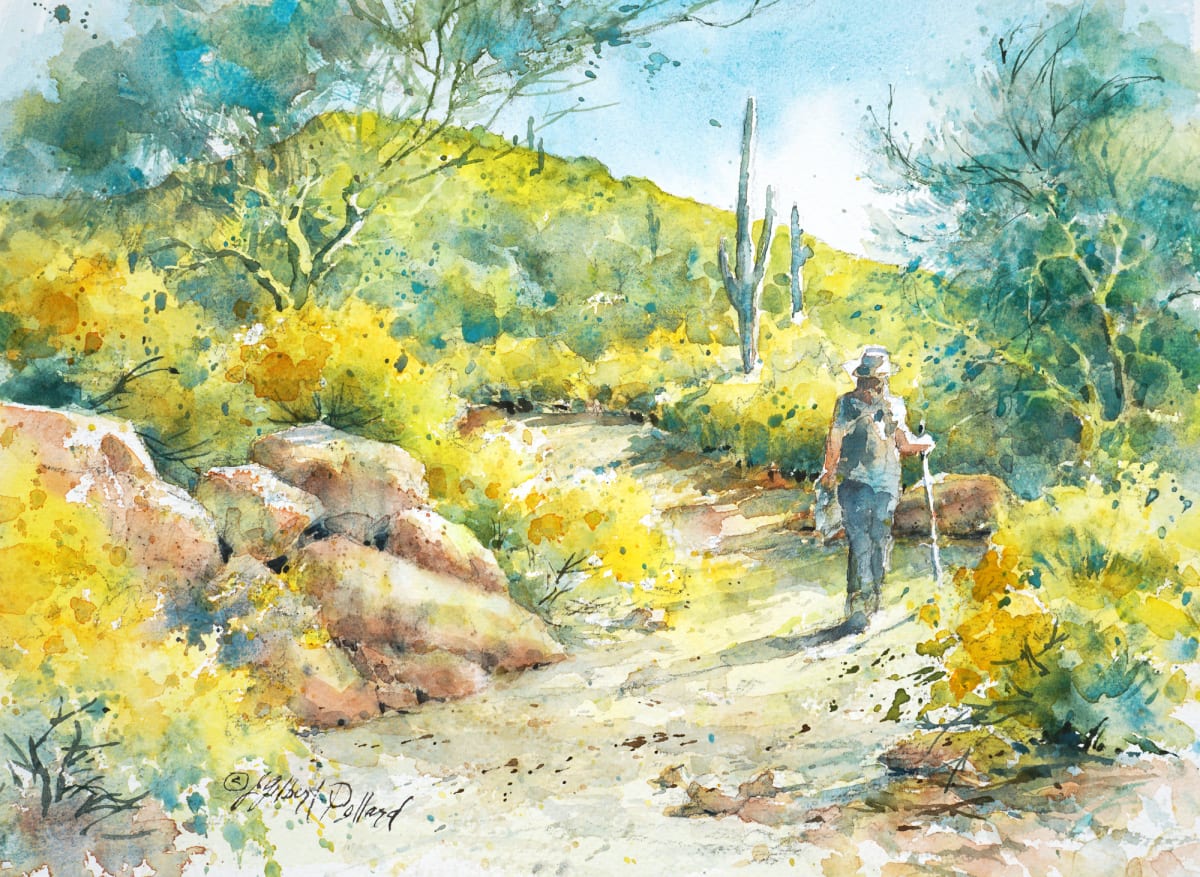 Hiking at White Tank Park by Julie Gilbert Pollard 