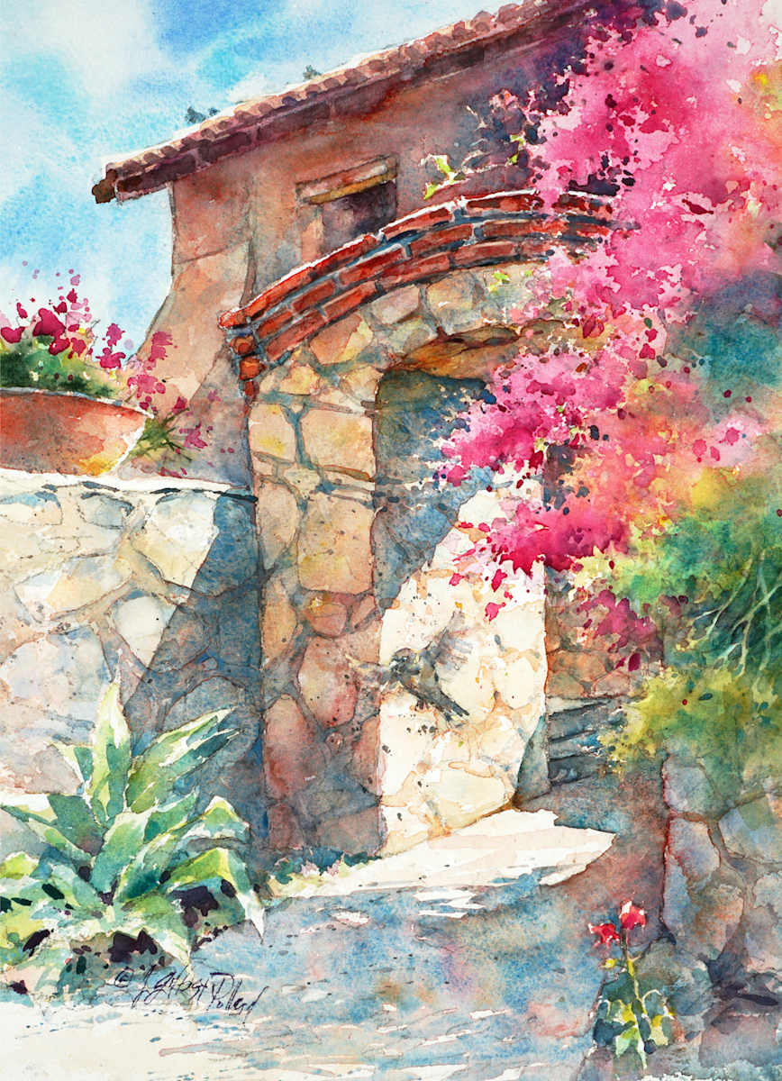 Portal de Roca - Mission San Juan Capistrano by Julie Gilbert Pollard 