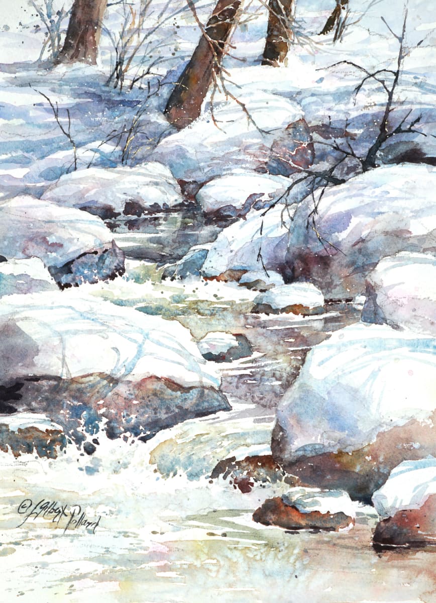 Winter on Oak Creek by Julie Gilbert Pollard 
