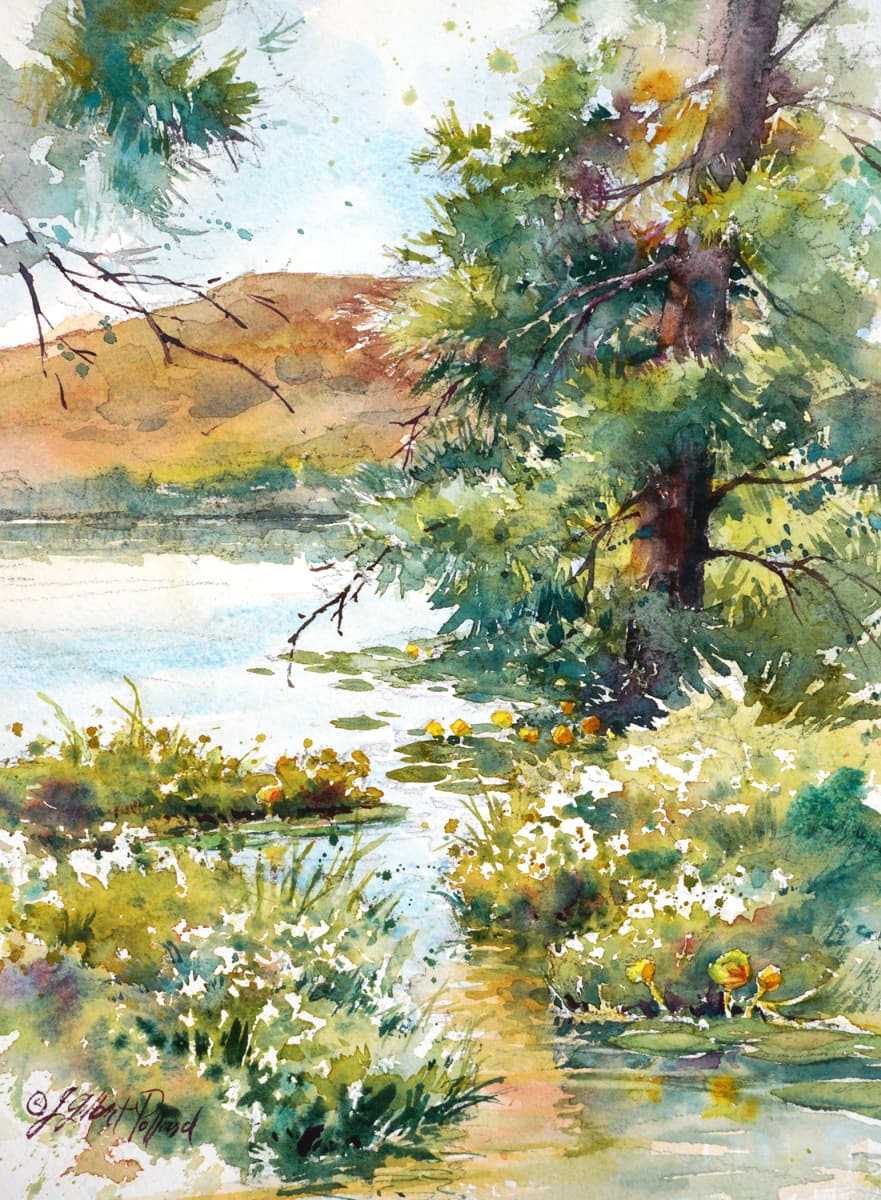 Bandon Dunes Pond by Julie Gilbert Pollard 