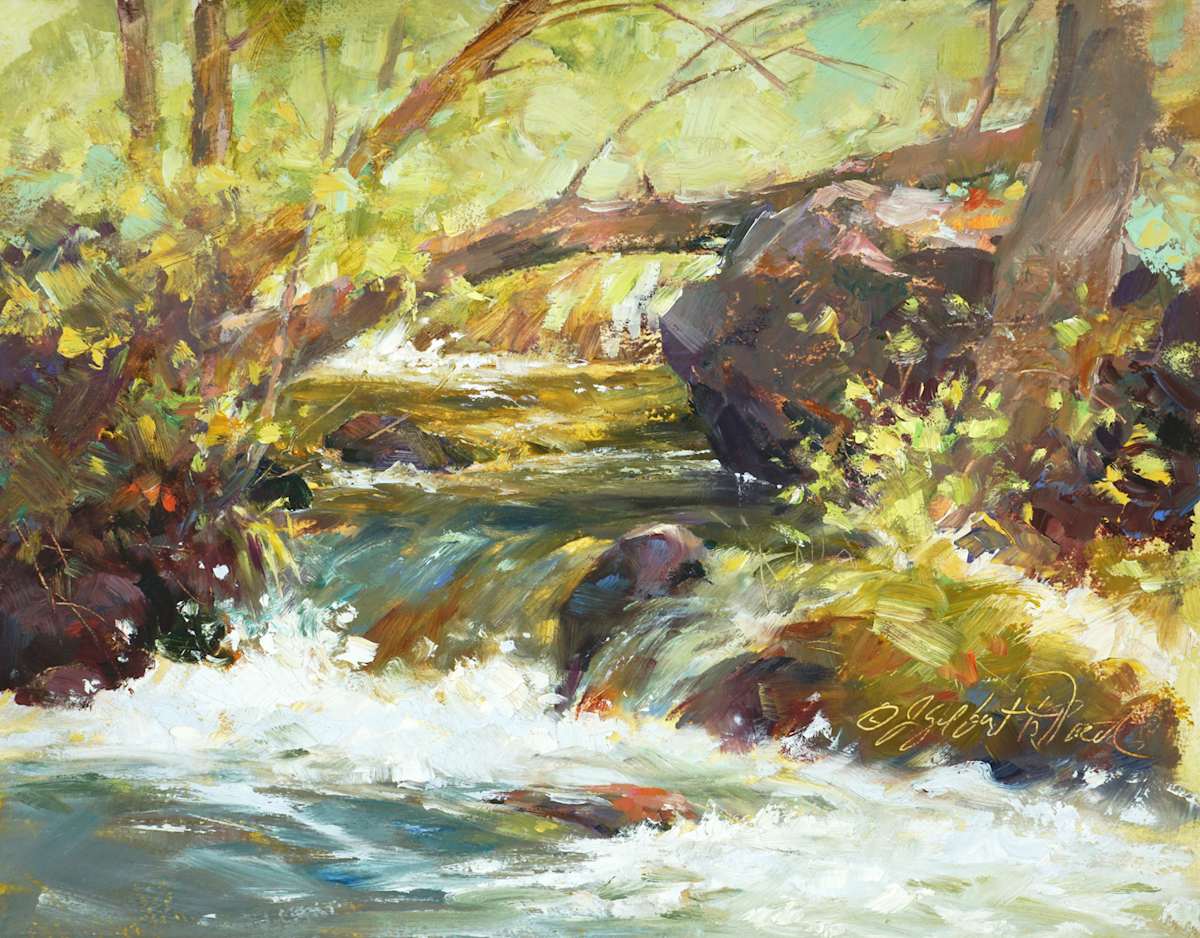 Oak Creek at Briar Patch XXXV by Julie Gilbert Pollard 