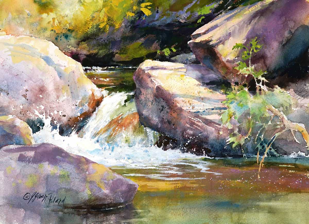 Stream Along Wolf Creek Pass by Julie Gilbert Pollard 