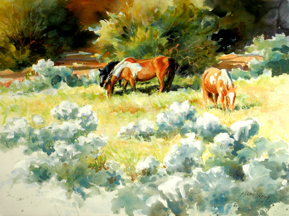 Santa Fe Dinner Companions by Julie Gilbert Pollard, Image 1.