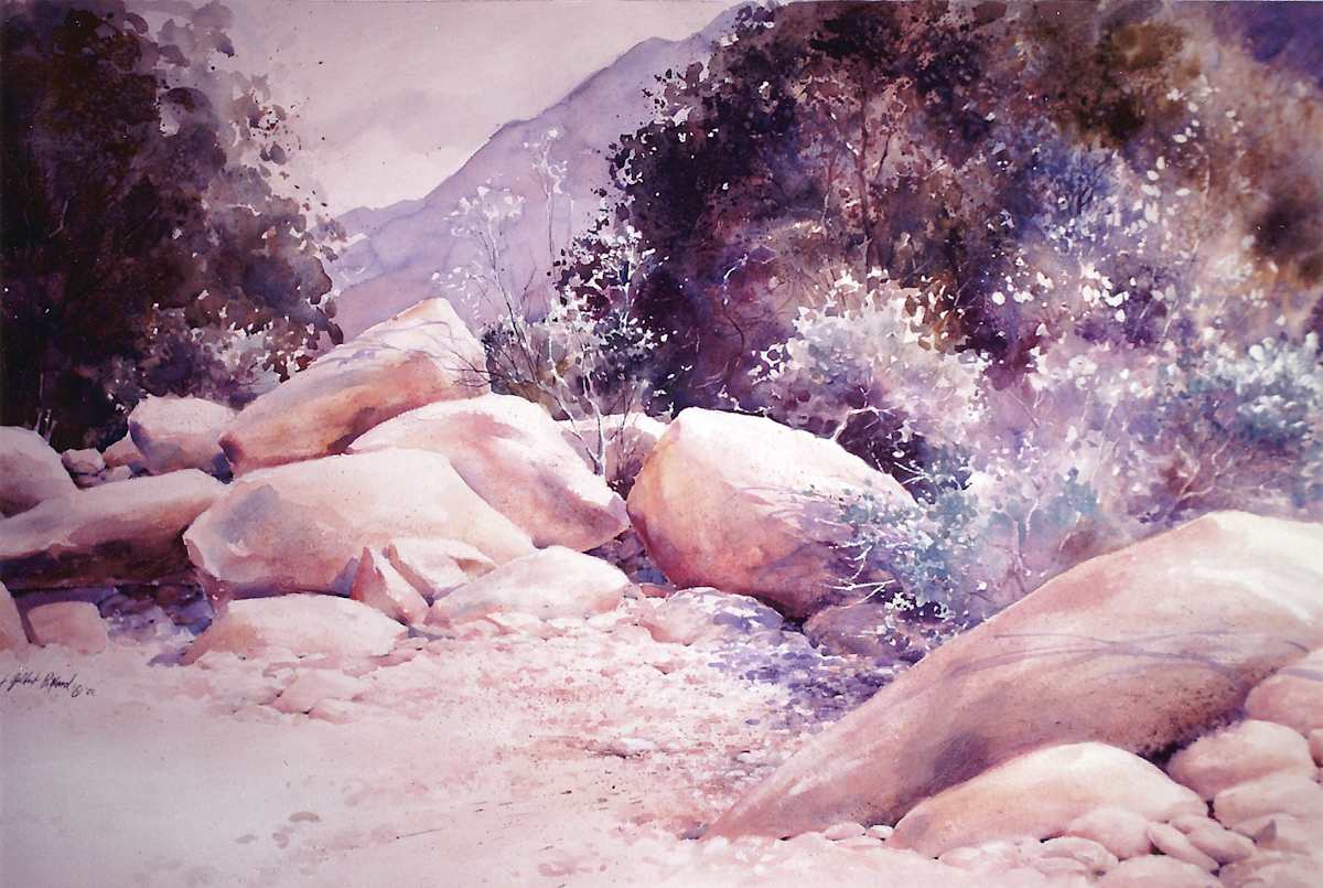 Sunbaked Boulders - Waterfall Canyon by Julie Gilbert Pollard 