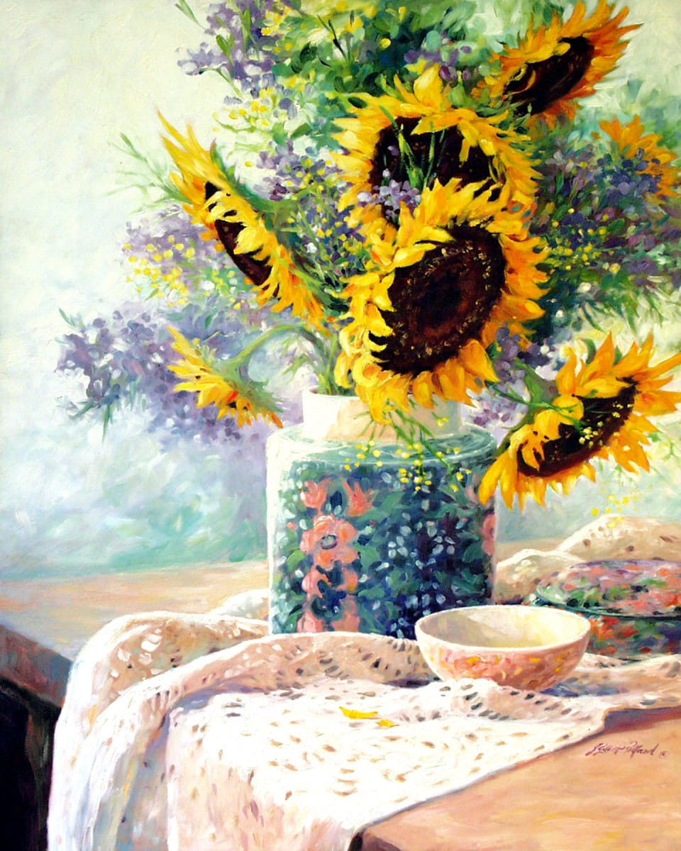 More Sunflowers by Julie Gilbert Pollard 