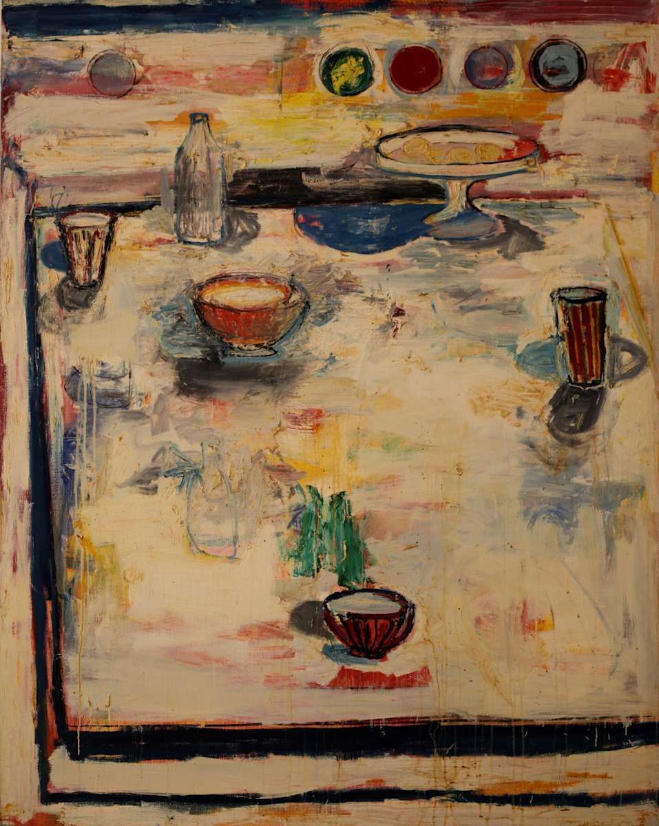 Table Top #5 (Red Bowl) by Tom Goldenberg Studio LLC, Image 1.