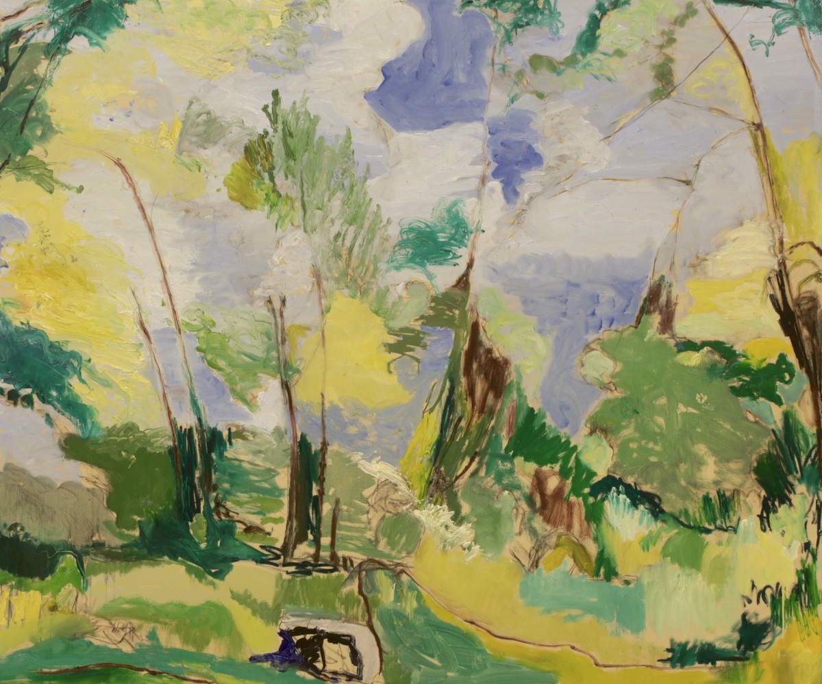 Blue Landscape by Tom Goldenberg Studio LLC 