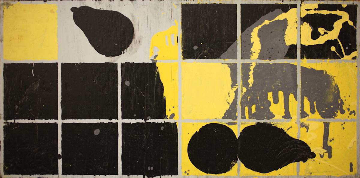 Pears on Yellow Ground by Tom Goldenberg Studio LLC 