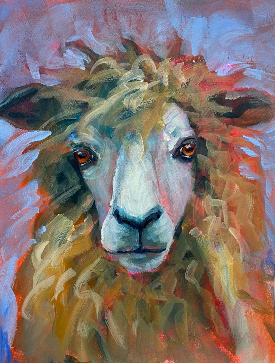 Sheepish  Image: Acrylic on paper - unframed