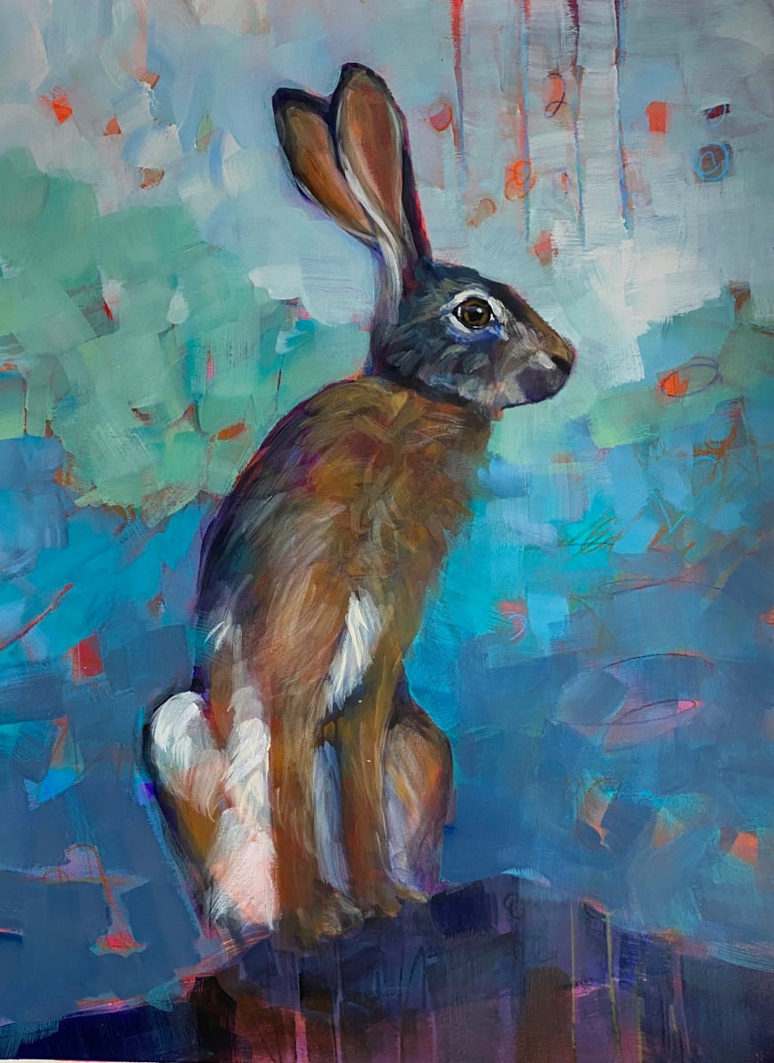 Summer Hare  Image: Acrylic on paper - unframed