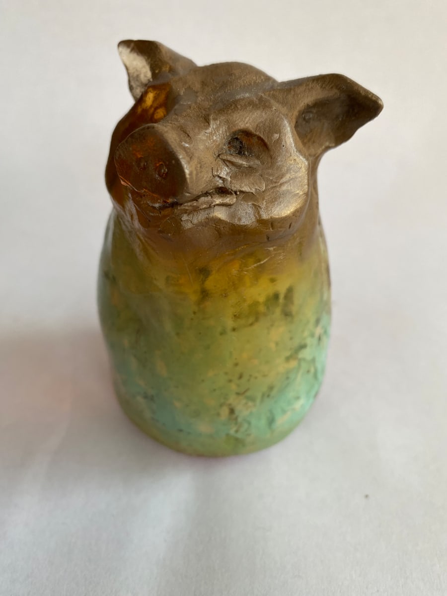 Brown Pig  Image: Modern Relics - resin/bronze/mixed media