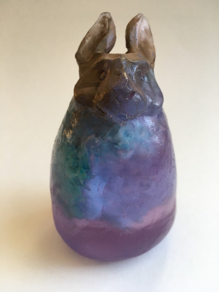 Rabbit (purple, coldcast bronze), Image 4.