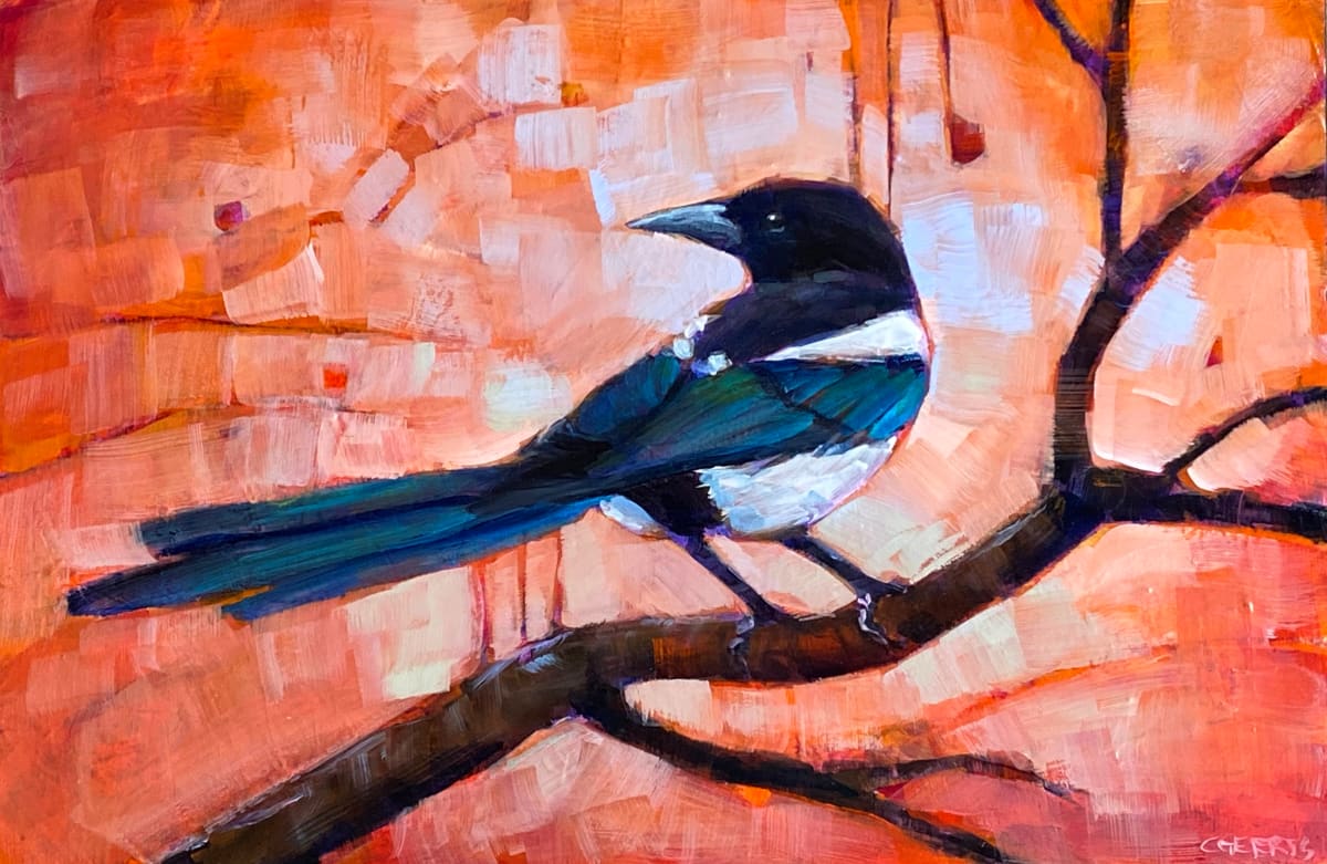 Visitor (magpie) by Connie Geerts, Image 1.