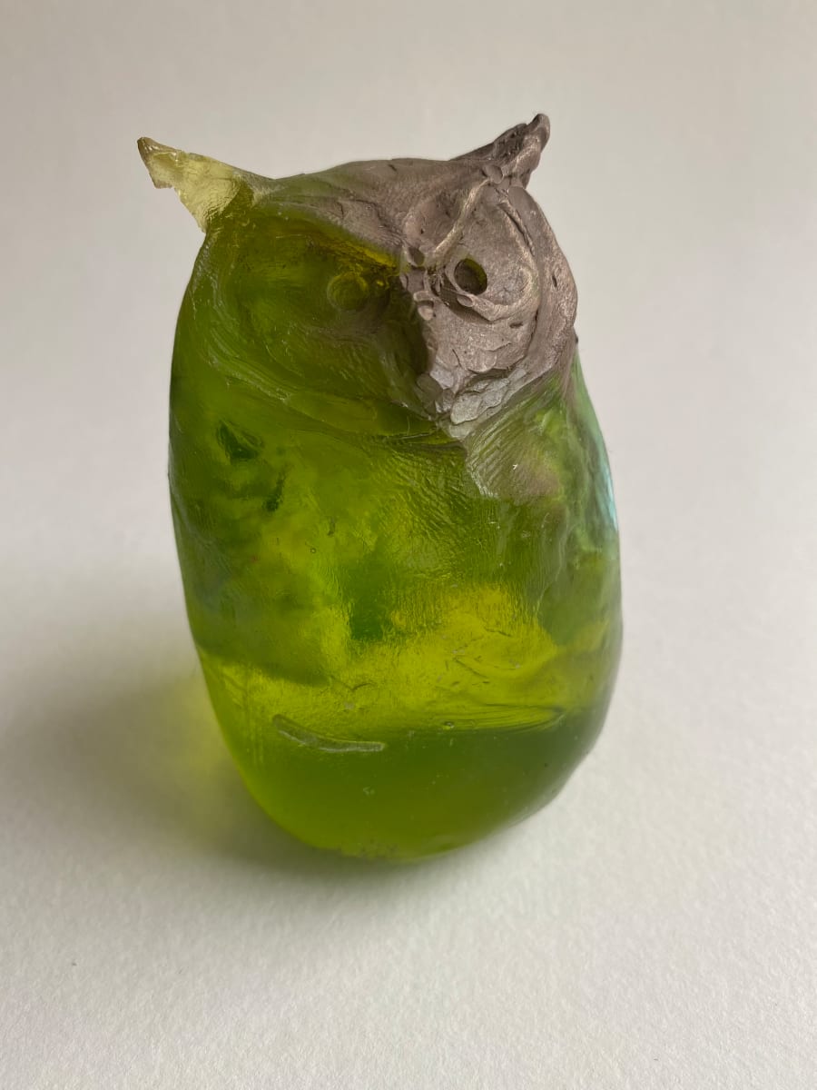 Owl (green w/bronze), Image 2.