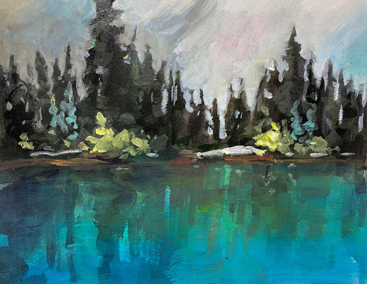 Turquoise Lake by Connie Geerts 