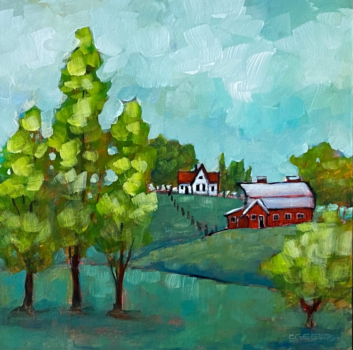 Red Barn by Connie Geerts 