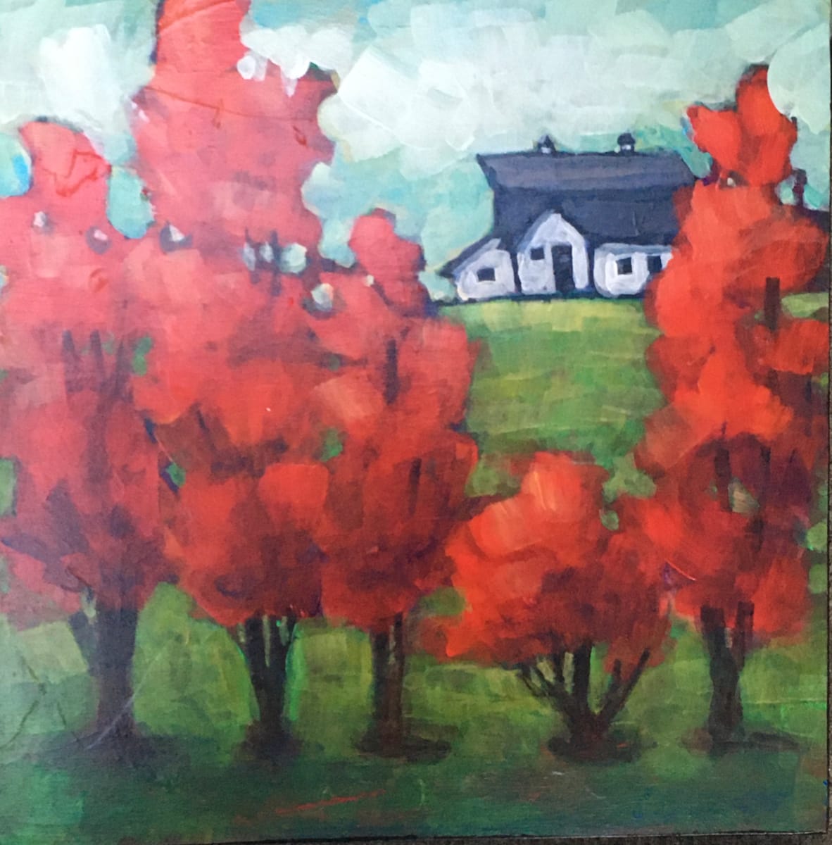 Red Windbreak by Connie Geerts 