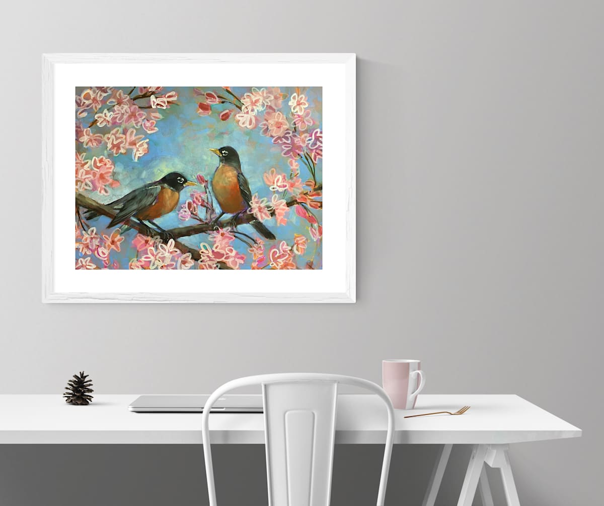 Robins in Spring, Image 2.