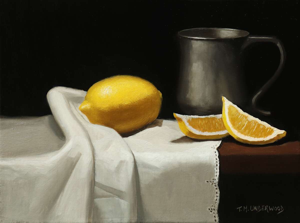 Lemons with Pewter, Image 1.
