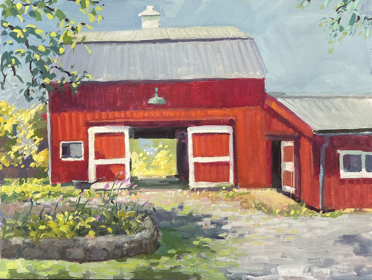 Red Barn Doors Open by Tricia Ratliff, Image 1.