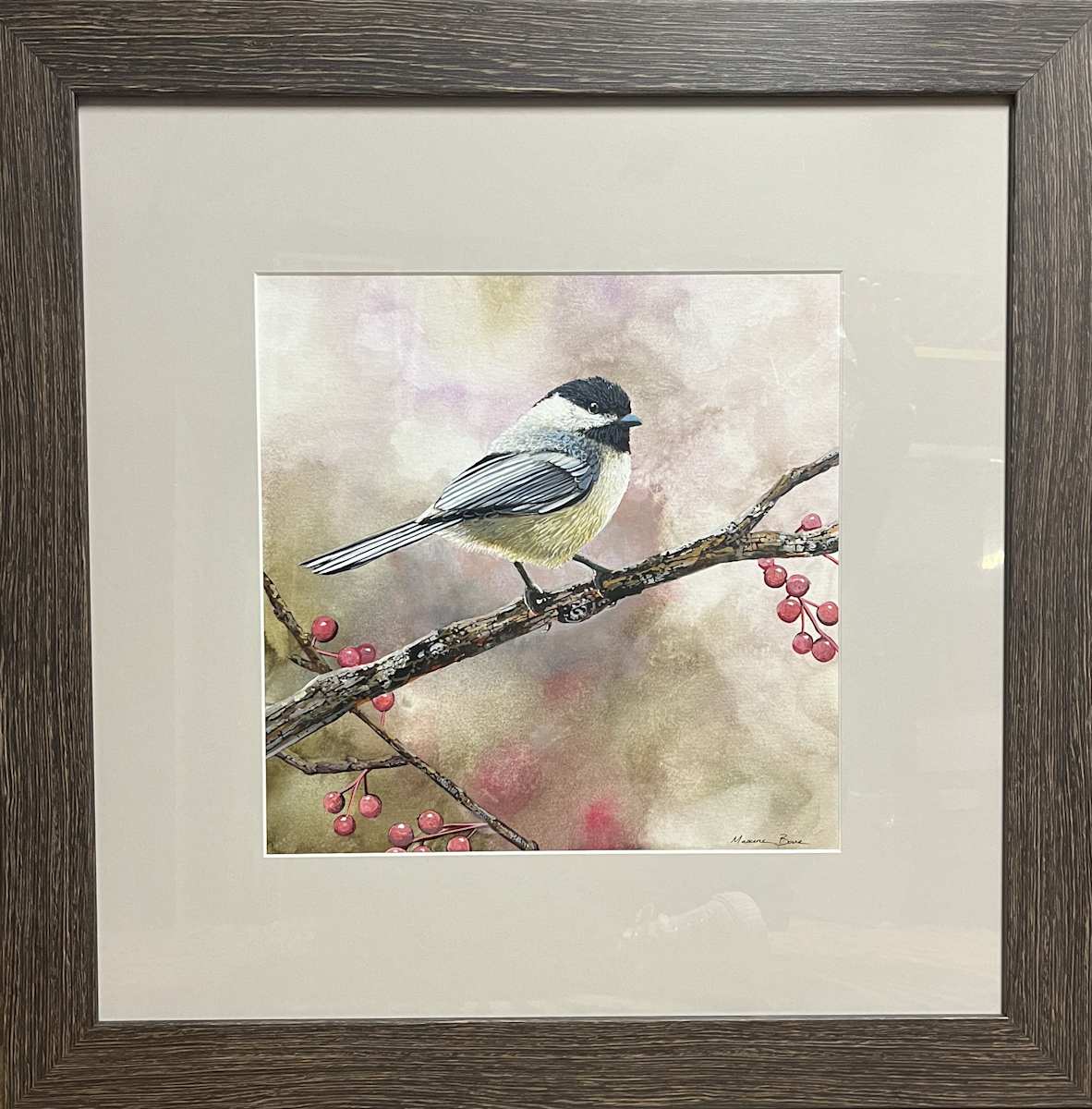 Black Capped Chickadee by Maxine Bone, Image 1.