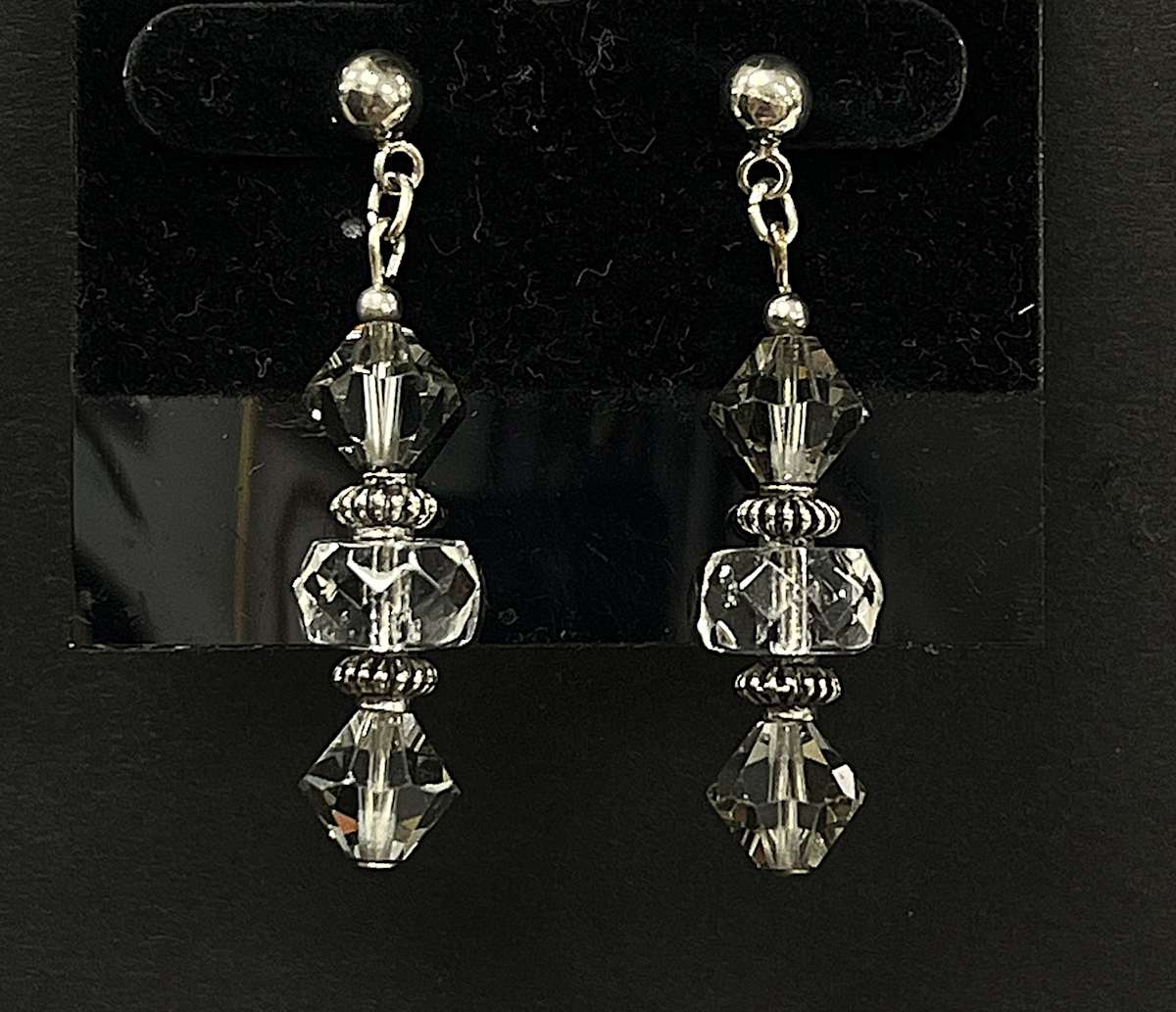#255 Crystal Earring by Sue Broadway, Image 2.