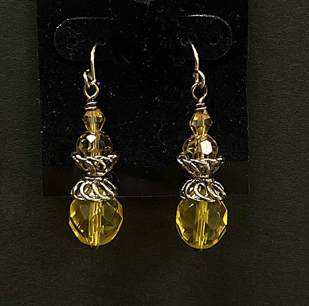 #1046 Crystal Earring by Sue Broadway, Image 2.
