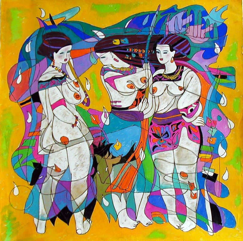 Three Ivory Shepherds by Xiaothu Pan, Image 1.