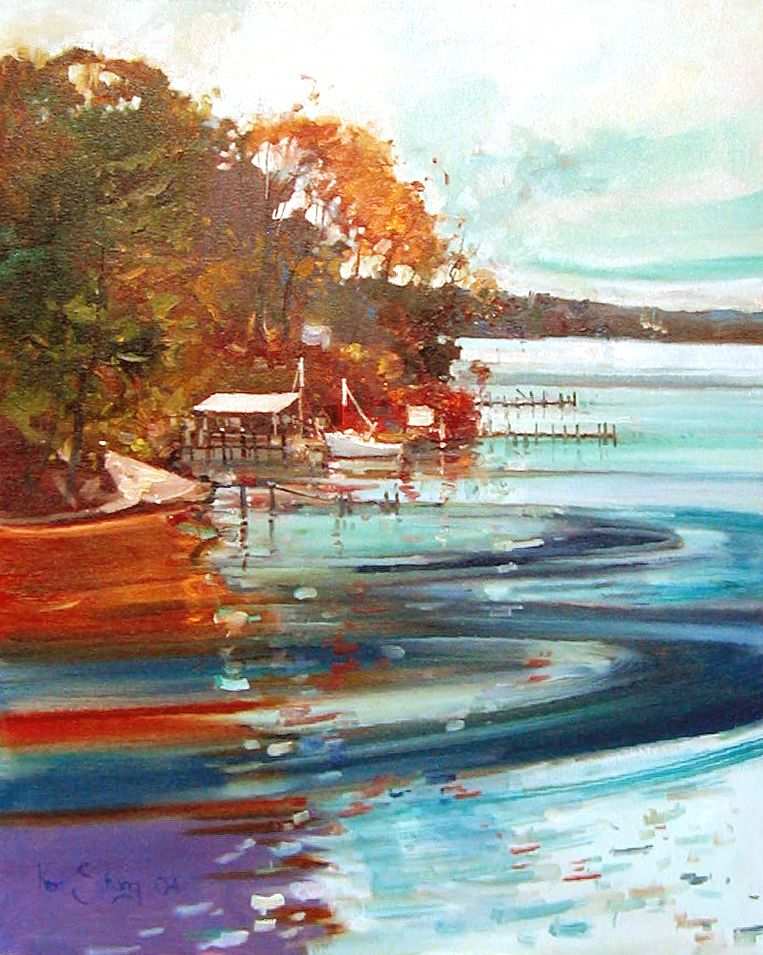 James River Mooring by Ken Strong, Image 1.